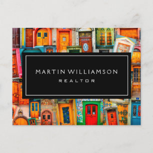 Postal Busi de puertas clásicas de inmobiliario moderno