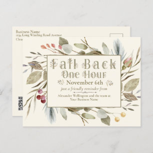 Postal Business Daylight Savings Time Postcard