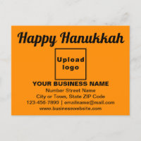 Business Hanukkah Saludo en color Naranja