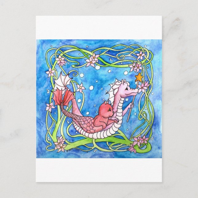 Postal Búsqueda de dragones marinos (Anverso)