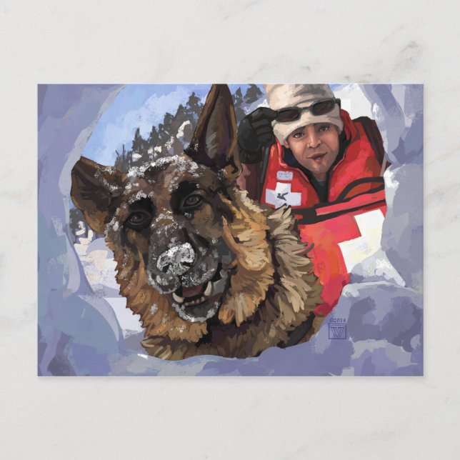 Postal Búsqueda y rescate (Anverso)