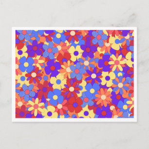 Postal Bustling Bouquet Postcard