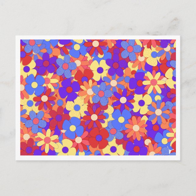 Postal Bustling Bouquet Postcard (Anverso)