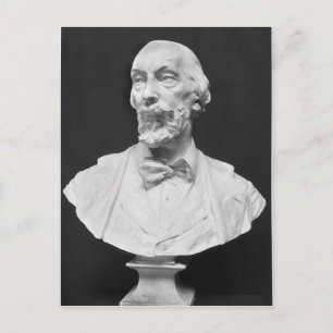 Postal Busto de Auguste Vacquerie