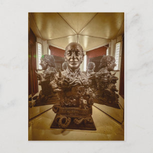 Postal Busto de Bronce Figura Histórica