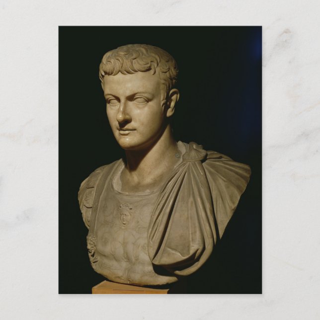 Postal Busto de Caligula (Anverso)