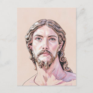 Postal BUSTO DE CRISTO EL SALVADOR por MICHELANGELO 2026