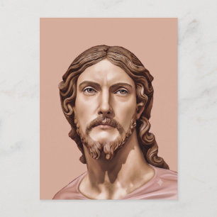 Postal BUSTO DE CRISTO EL SALVADOR por MICHELANGELO 2026