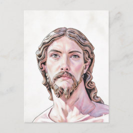 Postal BUSTO DE CRISTO EL SALVADOR por MICHELANGELO 2026_