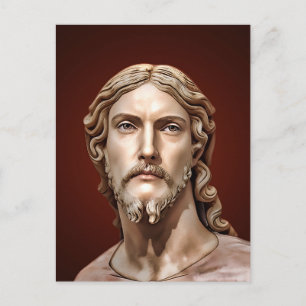 Postal BUSTO DE CRISTO EL SALVADOR por MICHELANGELO 2026