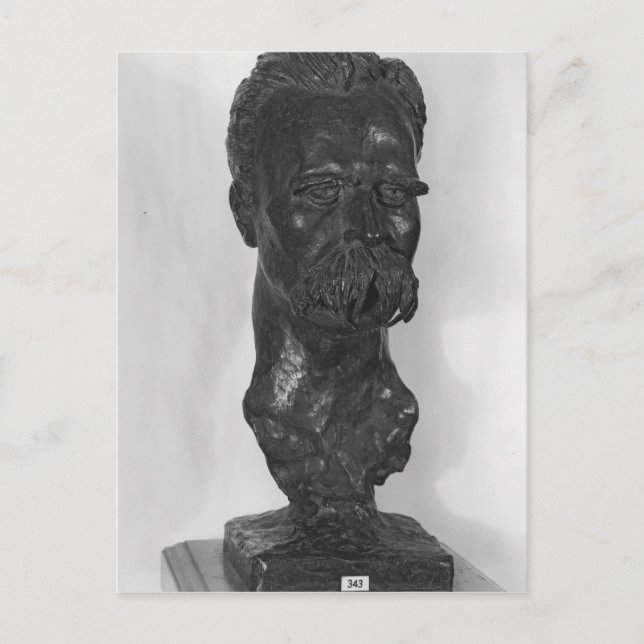 Postal Busto de Friedrich Nietzsche Alemán (Anverso)