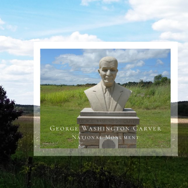 Postal Busto de George Washington Carver, Carver Trail (Subido por el creador)