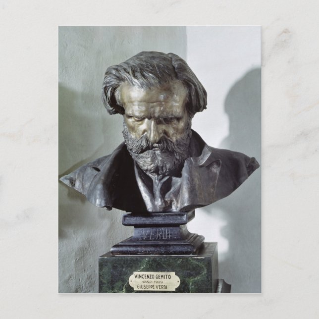Postal Busto de Giuseppe Verdi (Anverso)