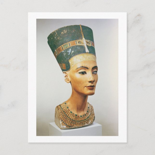 Postal Busto de la Reina Nefertiti, del estudio de la sc (Anverso)