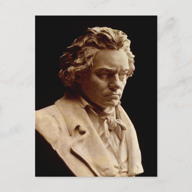 Postal Busto de Ludwig van Beethoven (Anverso)