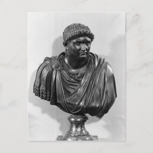 Postal Busto de Nero , copia de un original (Anverso)
