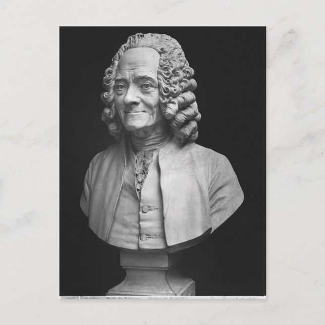 Postal Busto de Voltaire (Anverso)