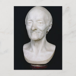 Postal Busto de Voltaire sin su peluca, 1778