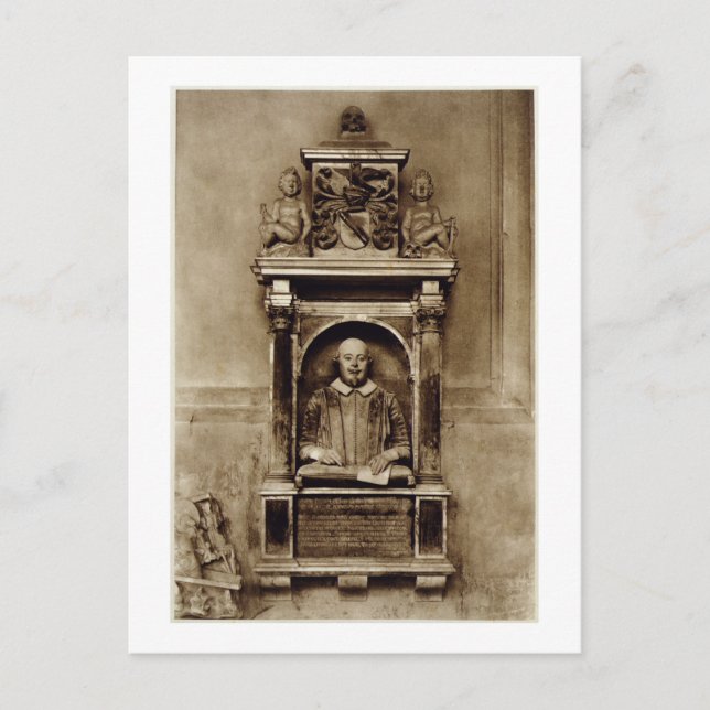Postal Busto de William Shakespeare (1564-1616) y inscri (Anverso)