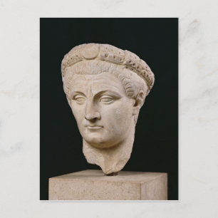 Postal Busto del emperador Claudius de Thasos