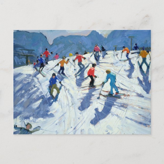 Postal Busy Ski Slope Lofer 2004 (Anverso)