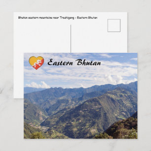 Postal Bután montañas orientales pacíficas - Himalaya