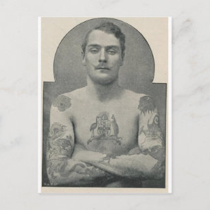 Postal Butch Bruce, el marinero australiano tatuado