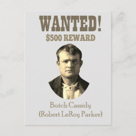 Postal Butch Cassidy quiere 🚨 salvaje West Outlaw EEUU
