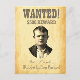 Postal Butch Cassidy 🚨 Wild West Outlaw Poster