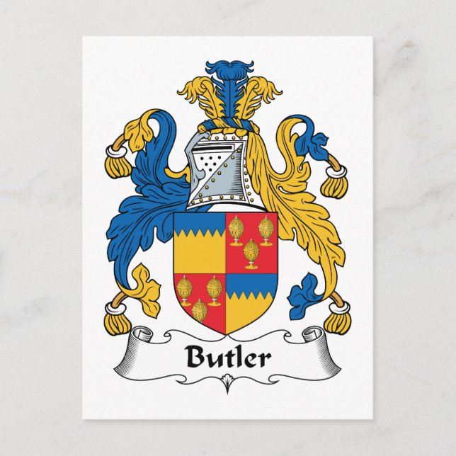 Postal Butler Family Crest (Anverso)
