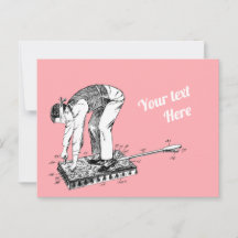 Butt Spanking Machine Patent Postcard