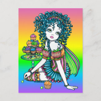Postal "Buttercup" Copa Cake Candy Couture Hada Arcoiris
