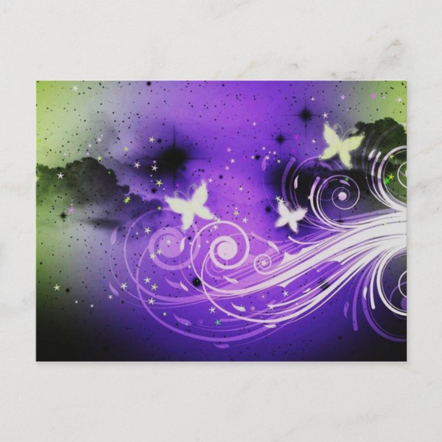 Postal Butterflies Blossom Destiny Zazzle (Anverso)