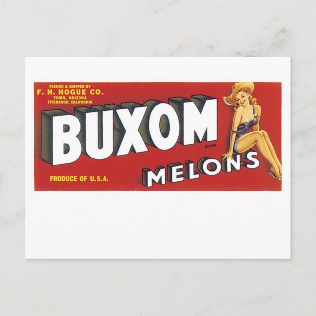 Postal Buxom Melons (Anverso)
