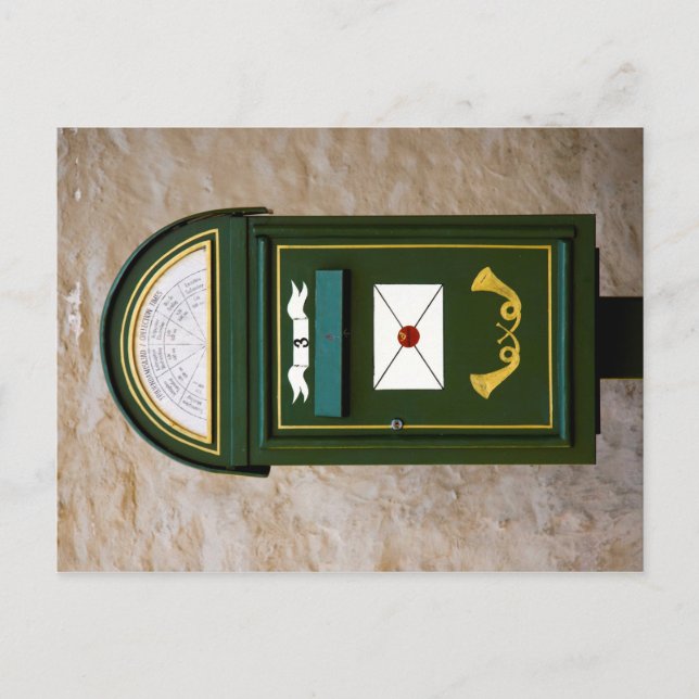 Postal Buzón de correo estonio antiguo, Tallin, Estonia (Anverso)