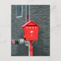 BUZÓN DE CORREO ROJO POSTCROSSING