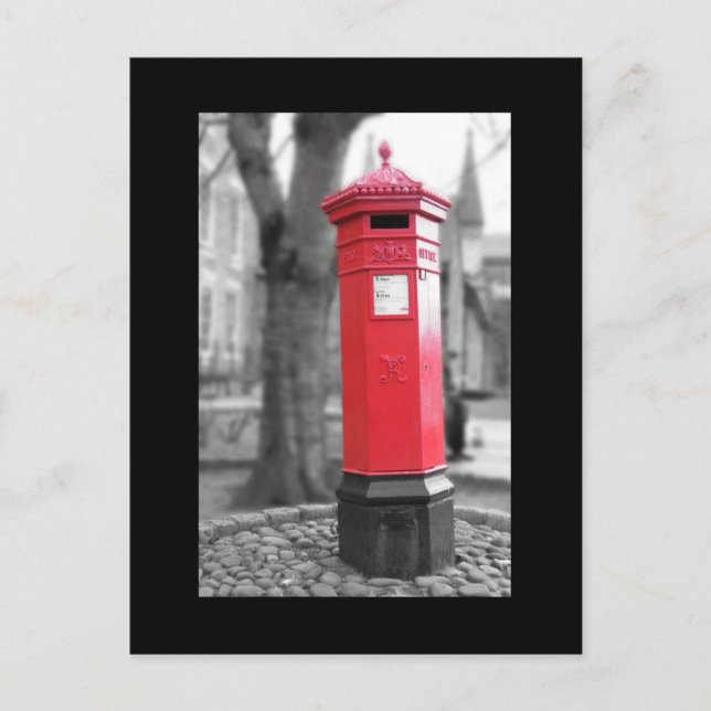 Postal Buzón de texto cruzado (Anverso)