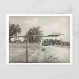 Postal Buzón rural vintage en la foto de Misisipi de los