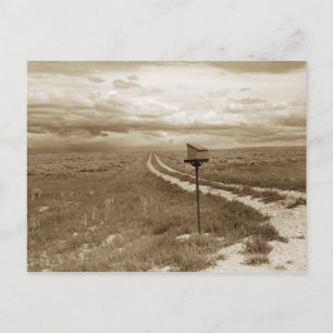 Postal Buzón solitario en Wyoming