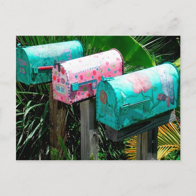 Postal Buzones pintados a mano en Florida (Anverso)