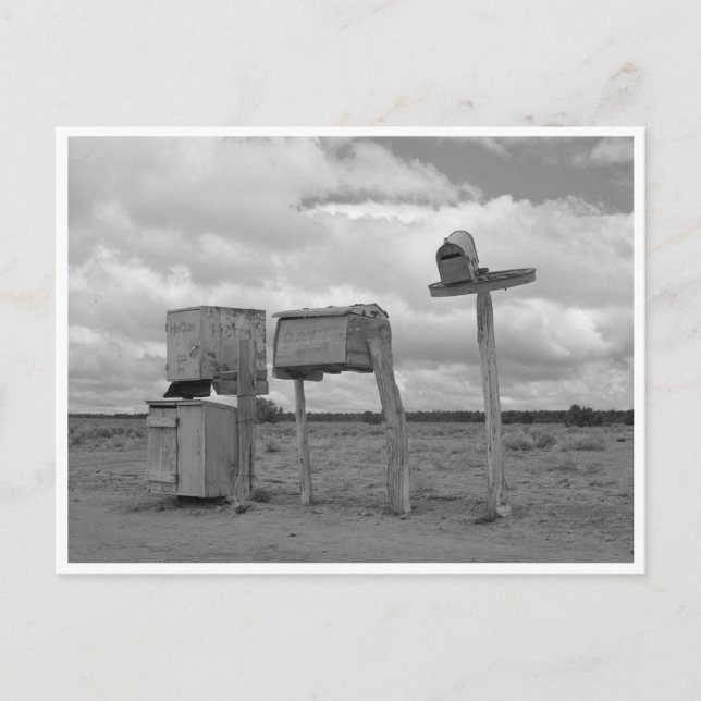 Postal Buzones rurales de época en Nuevo México (Anverso)