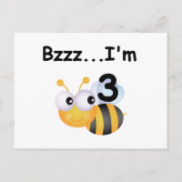 Buzz Bumblebee camisetas de tercer cumpleaños y re