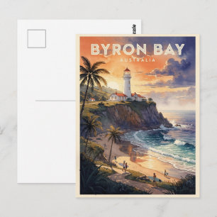 Postal Byron Bay Australia Viajes Antiguos