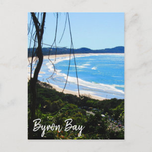 Postal byron bay beach blue