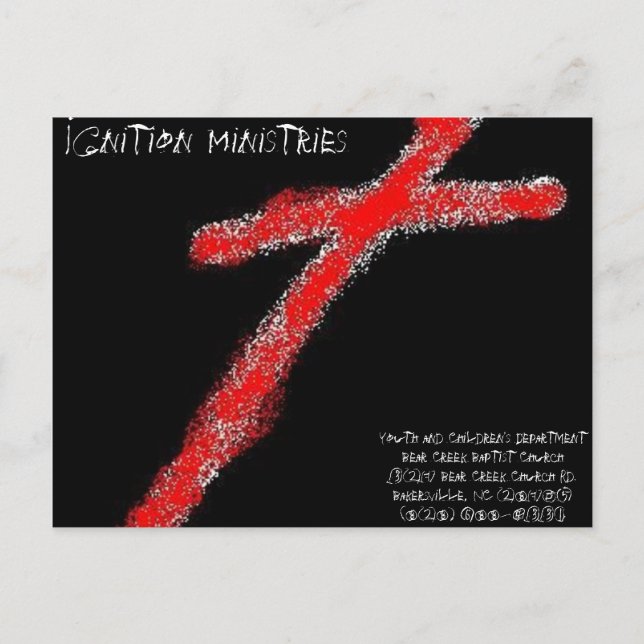 Postal c2, Ministerios de Ignición, Juventud y Niños D... (Anverso)