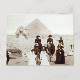 Postal C. 1885 Estadounidenses en Egipto