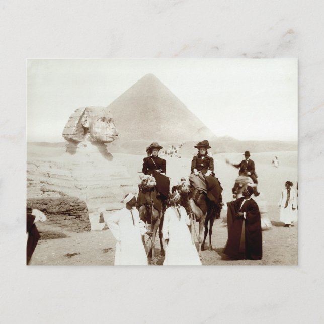 Postal C. 1885 Estadounidenses en Egipto (Anverso)