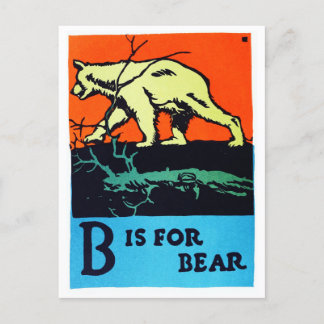 Postal C.B. Cataratas - B es para el oso