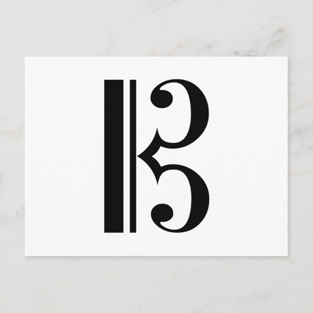 Postal C-Clef (Anverso)