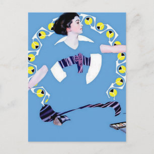 Postal C Coles Phillips Chica de Fadeaway "A TroublesToy"